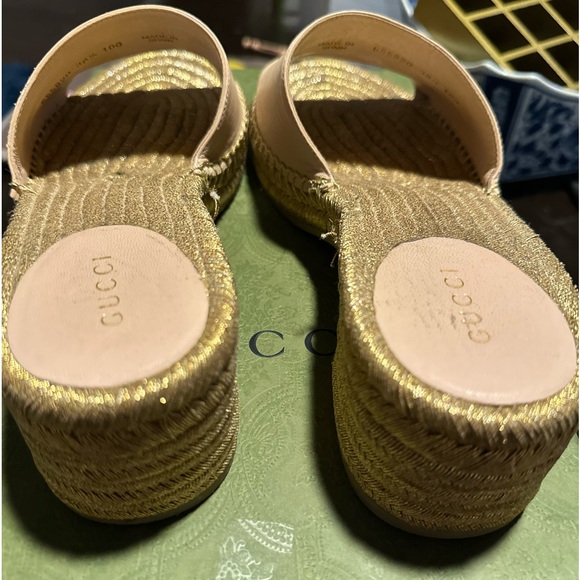Gucci espadrilles sandals size 38.5 - Picture 5 of 7